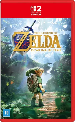 Capa de The Legend of Zelda: Ocarina of Time – Nintendo Switch 2 (Capa Padrão)